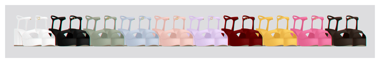 Галерея мода Босоножки Gardenia Buckled Heels #1